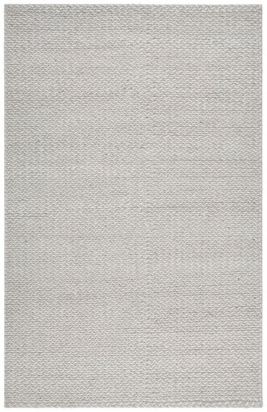 Carina Scandinavian Grey & White Hand Braided Wool Rug